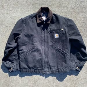 VTG Carhartt faded Detroit flannel Lined Jacket
Style J01